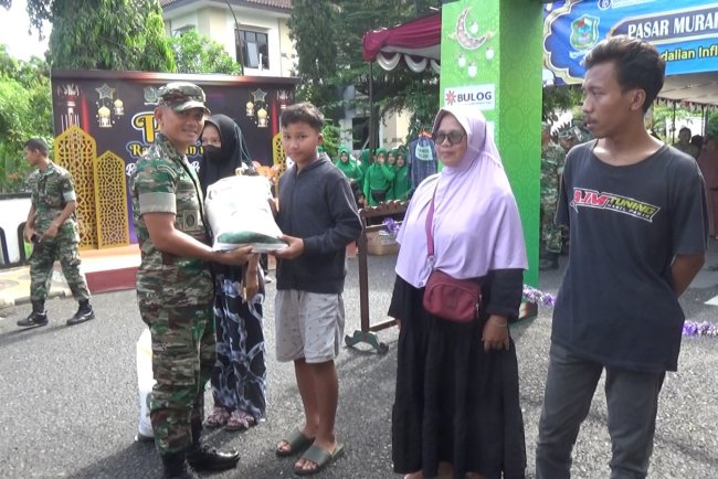 Bazar Murah TNI Meriahkan Idul Fitri 1445 Upaya Kesejahteraan Prajurit dan Masyarakat