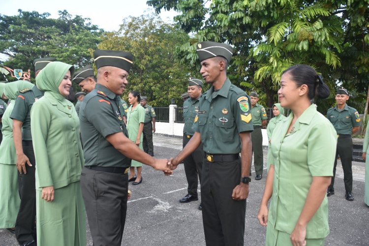 Kodim Jayapura Gelar Syukuran Kenaikan Pangkat dan Buka Puasa Bersama