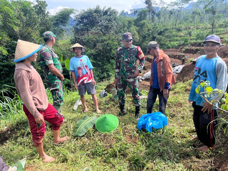 Babinsa Motivasi Petani Untuk Meningkatkan Ketahanan Pangan