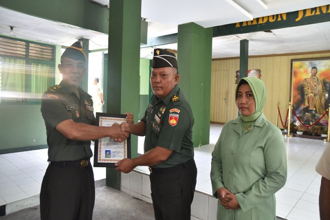 Penyambutan dan Pelepasan Personil Baru di Kodim 0704 Banjarnegara