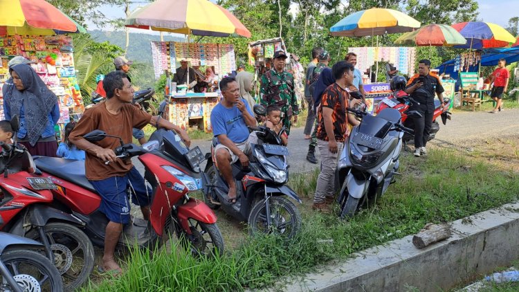 Anggota Babinsa Posramil Pagedongan Laksanakan Pengamanan Hiburan