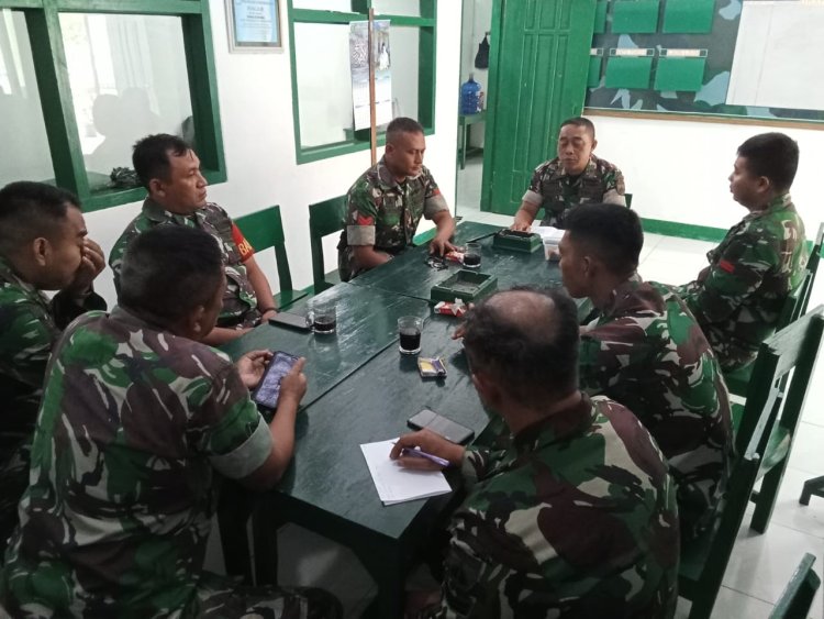 Salah Satu Pengawasan dan Pembinaan, Danposramil mengisi Jamdan