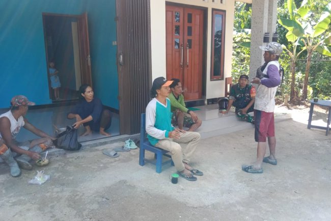 Babinsa Komsos Dengan Warga Binaan