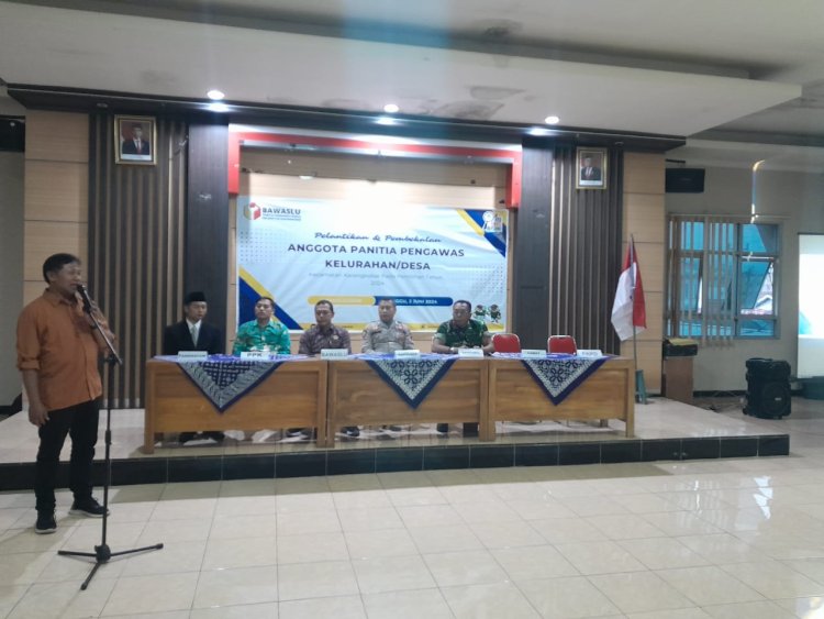 Danramil Hadiri Pelantikan Dan Pembekalan Pengawas Kelurahan/Desa Sekecamatan Karangkobar