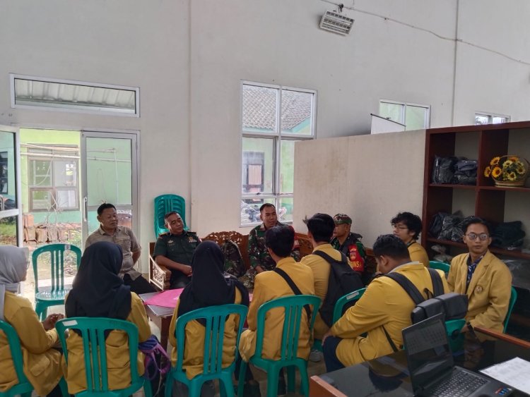 Babinsa Laksanakan Pendampingan Mahasiswa/i Unsoed Purwokerto