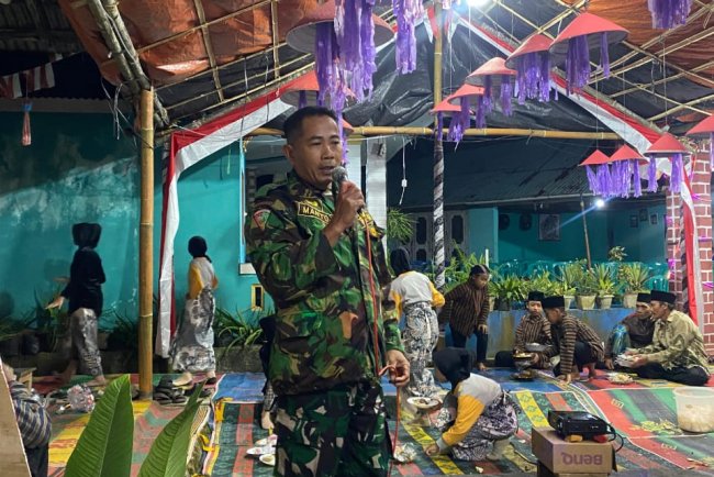 Babinsa laksanakan Penilaian Lomba gebyar lingkungan