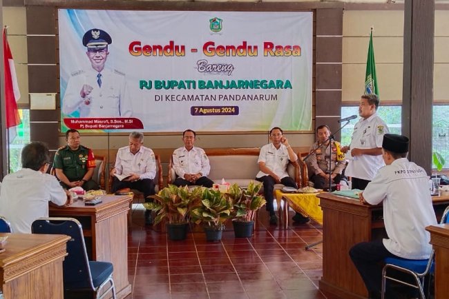 Danposramil Dampingi Kunker Pj Bupati Banjarnegara