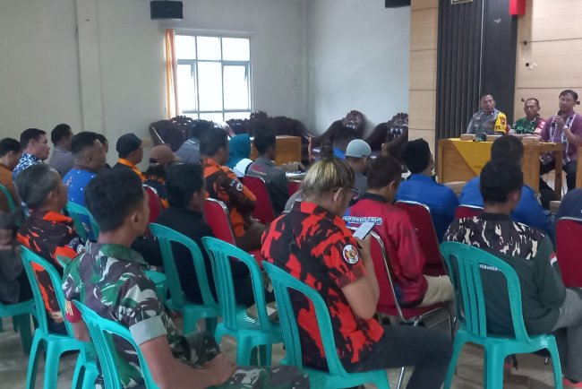 Mewakili Danramil Babinsa Hadiri Pembentukan Forum Pengurangan Resiko Bencana