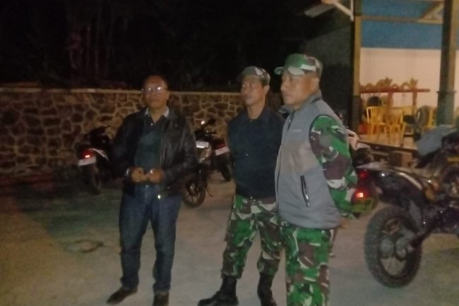 Babinsa Laksanakan Pengamanan  Pagelaran Seni budaya Wayang Kulit