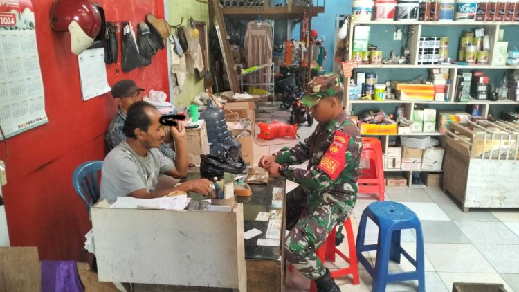 Babinsa Komsos Dengan Tokoh Masyarakat 