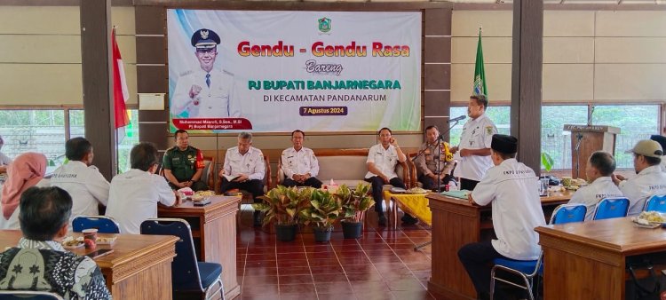 Danposramil Dampingi Kunker Pj Bupati Banjarnegara