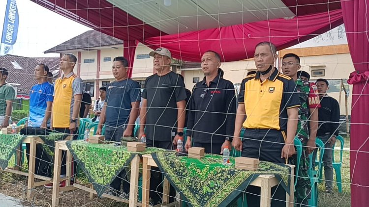 Danramil 14/Madukara Hadiri Pembukaan Turnamen Bola Volly  dalam rangka HUT RI ke 79