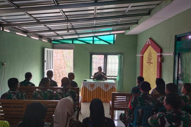 DANRAMIL 13/BANJARMANGU LEPAS ANGGOTA YANG PURNA TUGAS