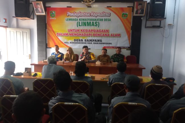 Mewakili Danramil Babinsa Serka Purnomo Hadiri Peningkatan Kapasitas Linmas Desa Binaan