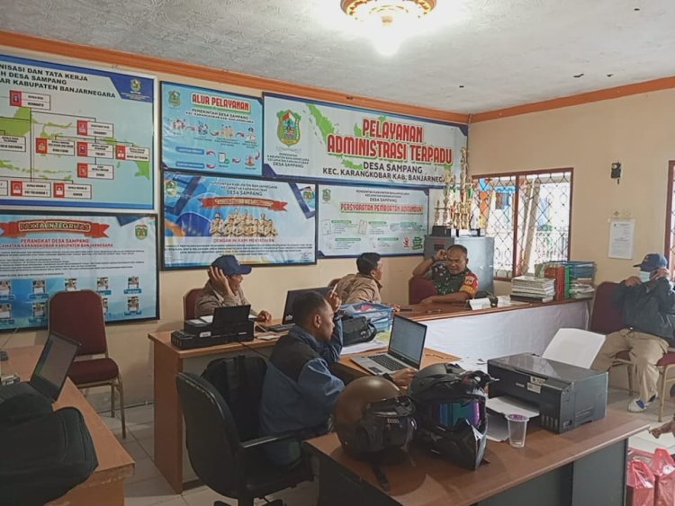 Pererat Silaturahim Babinsa Jalin Komsos Dengan Perangkat Desa Sampang