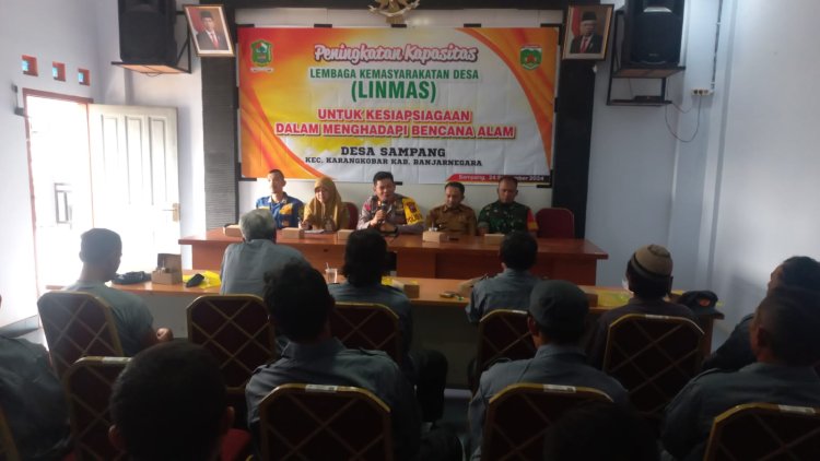 Mewakili Danramil Babinsa Serka Purnomo Hadiri Peningkatan Kapasitas Linmas Desa Binaan