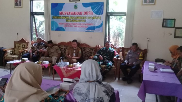 BABINSA HADIRI MUSDES  RKPDESA DI DESA GRIPIT