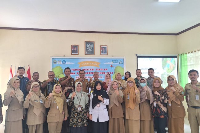 Babinsa 14 Madukara Hadiri Penilaian Lomba Sekolah Sehat di SLB N Banjarnegara