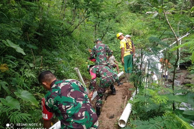 Kolaborasi TNI dan Dinas Pertanian Banjarnegara Tingkatkan Akses Air untuk Pertanian Desa