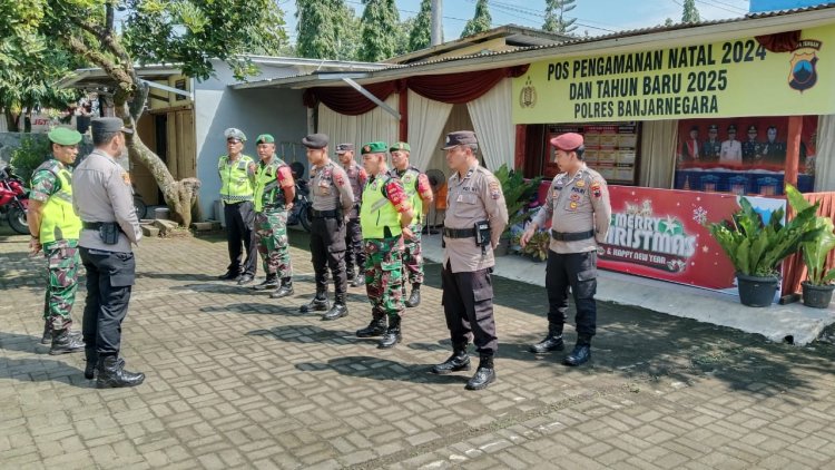 Anggota Koramil Melaksanakan Apel Pengamanan Natal Dan Tahun Baru