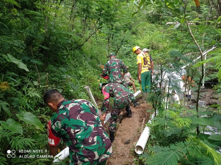 Kolaborasi TNI dan Dinas Pertanian Banjarnegara Tingkatkan Akses Air untuk Pertanian Desa