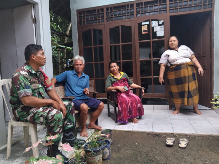 Babinsa Selalu Jaga Hubungan Baik Antara Warga Desa Binaan Koramil 09 Susukan