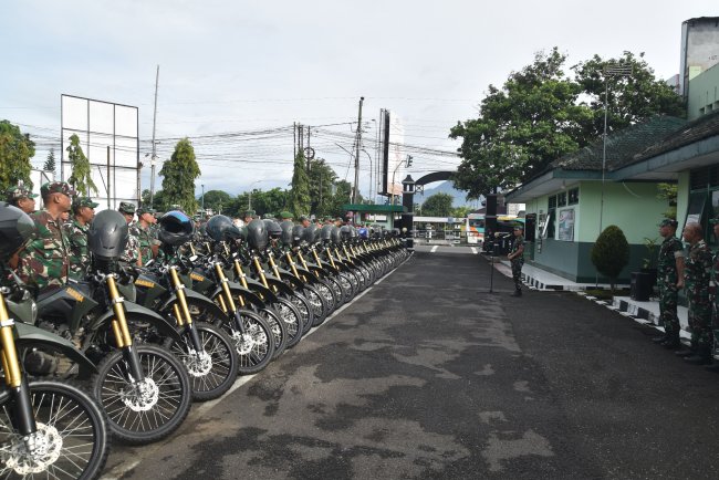 Dandim 0704 Banjarnegara Tinjau Kendaraan Personel dan Tekankan Disiplin Satuan