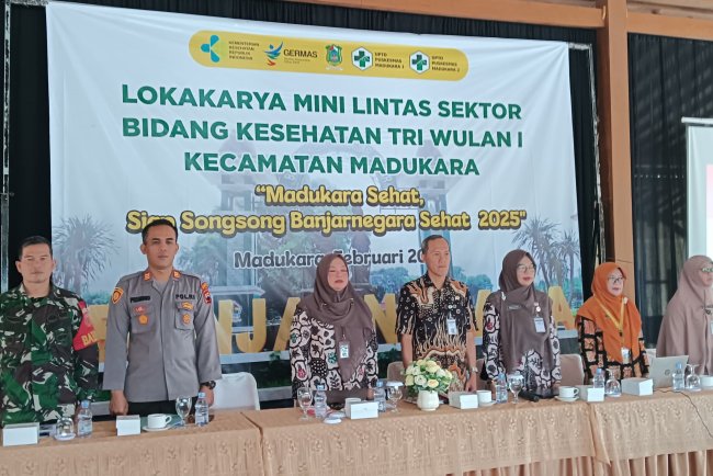Babinsa Hadiri Pertemuan Lokakarya Mini Lintas Sektor UPTD Kecamatan Madukara