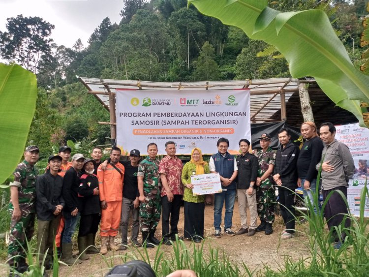 Danramil Wanayasa Tinjau Inovasi Pengolahan Sampah di Desa Balun