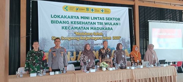 Babinsa Hadiri Pertemuan Lokakarya Mini Lintas Sektor UPTD Kecamatan Madukara