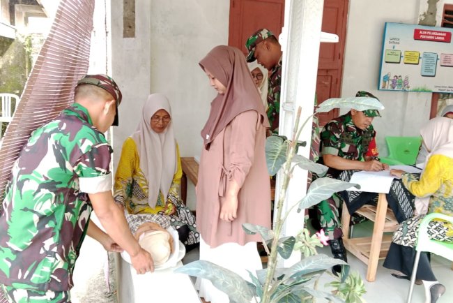 Koramil 02 Klampok Dukung Program Pencegahan Stunting