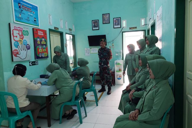 Peringati HUT ke-79 Persit Kartika Candra Kirana Cabang XIX Gelar Medical Check-Up dan USG Mammae