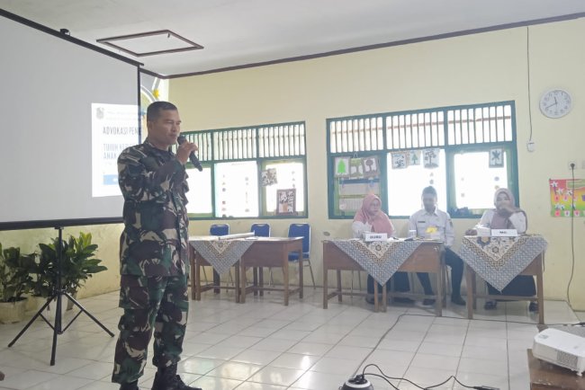 Babinsa hadiri kegiatan advokasi 7 kebiasaan anak Indonesia hebat