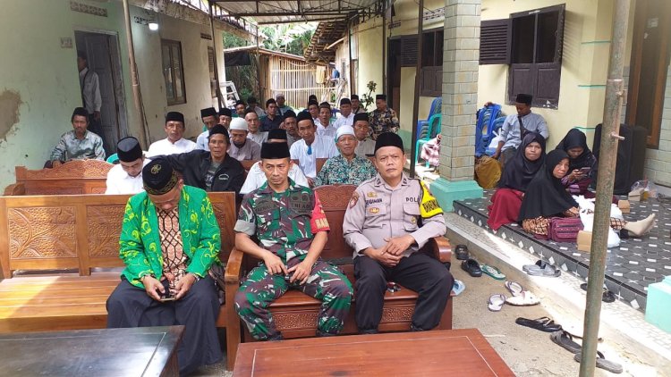 Babinsa Hadiri Pengajian dalam Rangka Haul Masal dan Haflah Akhiurssanah