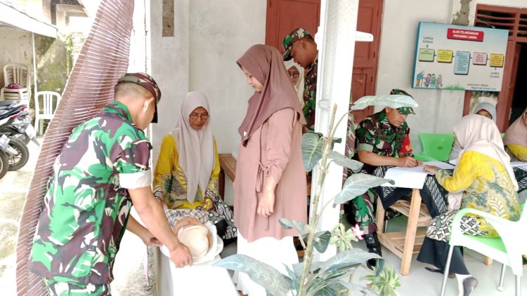 Koramil 02 Klampok Dukung Program Pencegahan Stunting