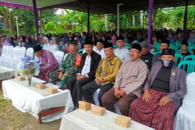 Babinsa Koramil 14 Madukara Hadiri Halal Bihalal Ke Desa Binaan  