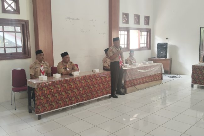 Danposramil Pagedongan Hadiri Pelepasan Kontingen Kwaran Pagedongan