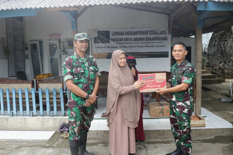 Kodim 0704 Banjarnegara Hadirkan Kepedulian Nyata lewat Rehab Panti dan Bantuan Sembako