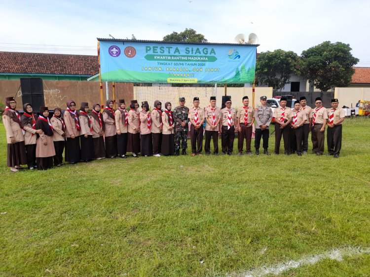 Babinsa Hadiri Pesta Siaga Pramuka Kecamatan Madukara