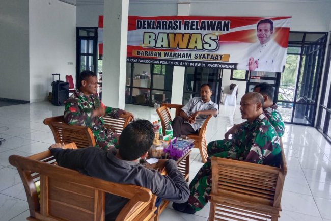 Danposramil Pagedongan Jalin Komsos Dengan Tokoh Masyarakat