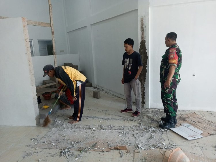 Babinsa Tinjau Kesiapan Dapur Makan Siang Bergizi Kecamatan Banjarnegara