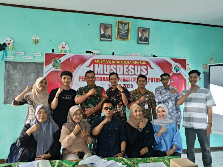 Penguatan Usaha Kecil Di Tingkat Desa Kopda Agus Hadiri Musdesus Pembentukan Koperasi Merah Putih