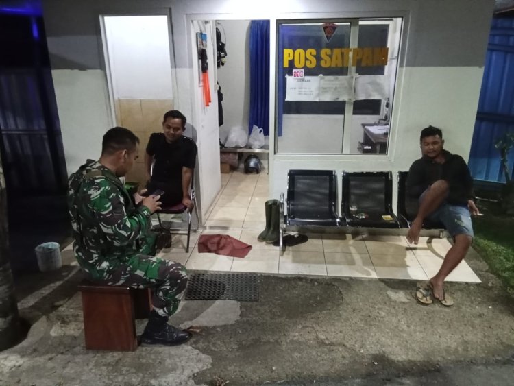 Babinsa 01 Melaksanakan Patroli Malam Di Wilayah Kecamatan Pagedongan