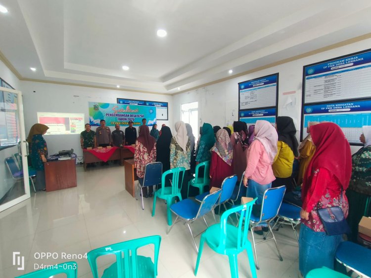 Danramil 04 Karangkobar  Menghadiri Sosialisasi Pengembangan Desa B2SA Desa Leksana