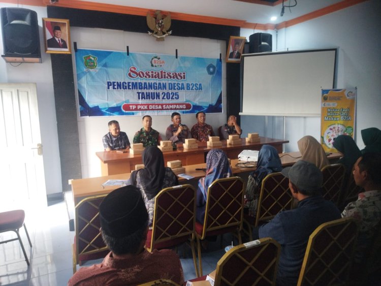 Mewakili Danramil Pelda Sujatnoto Menghadiri Sosialisasi Pengembangan Desa B2SA
