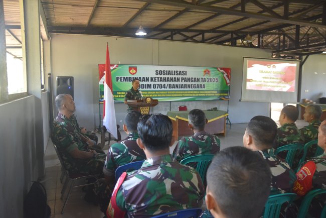 Kodim 0704 Banjarnegara Gelar Sosialisasi Ketahanan Pangan di Era Digital