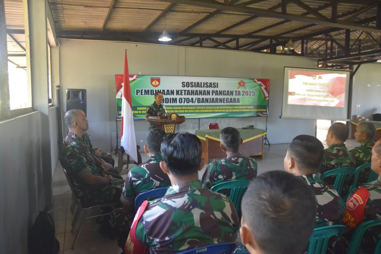 Kodim 0704 Banjarnegara Gelar Sosialisasi Ketahanan Pangan di Era Digital