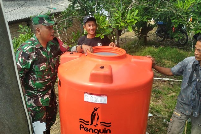 Satgas TMMD Reguler ke-125 Kodim 0710/Pekalongan Mulai Datangkan Toren Air Bersih ke Desa Windurojo