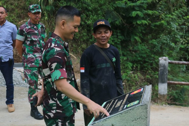 Dandim 0704 Banjarnegara Tinjau Lokasi TMMD Jembatan Pasegeran Jadi Penghubung Harapan Warga