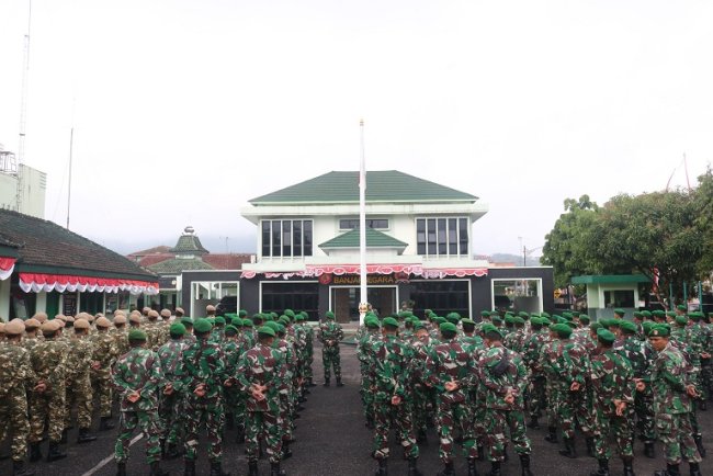 Kasdim Banjarnegara Pimpin Apel Siaga Antisipasi Unjuk Rasa